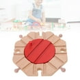 thumbnail image 4 of Train Track Expansion Packs Wood Railway Turntables Train Track Accessories, 4 of 10