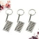 thumbnail image 5 of 3 llaveros de ábaco de seis filas, creativos y elegantes, para decorar llaves, pequeños regalos para hombres y mujeres (plateados)., 5 of 7