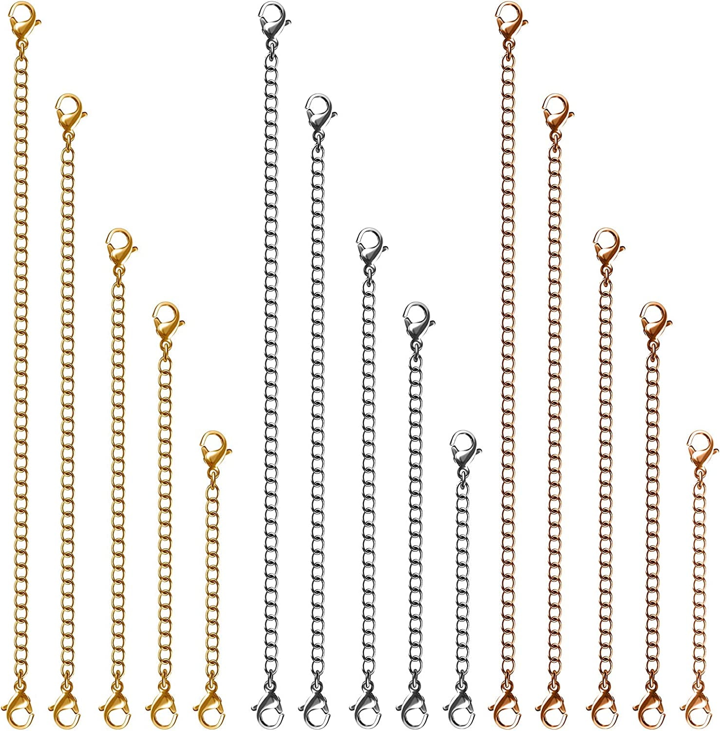 Necklace Extenders With Clasps Closures