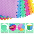 thumbnail image 3 of BalanceFrom Fitness 24 SqFt Interlocking EVA Foam Exercise Mat Tiles, Multi, 3 of 7