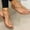 Gold, variant on UTTOASFAY Women'S Sandals On Women Summer Clip-Toe Shoes Rhinestone Comfy Sandals Flats Casual Beach Sandals
