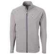 thumbnail image 2 of Men's Cutter & Buck Gray Houston Oilers Adapt Eco Knit Hybrid Recycled Full-Zip Throwback Jacket, 2 of 3
