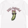 thumbnail image 4 of Inktastic Dill-lightful Pickle Girls Long Sleeve Toddler T-Shirt, 4 of 5