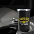 thumbnail image 5 of Kansas City Cup with Lids and Straws Insulated Stainless Steel Tumbler Travel Coffee Mug Football Gifts 20 Oz, 5 of 6