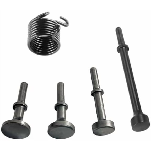 5 Pcs Air Hammer Bits Set, 0.401 Shank Smoothing Pneumatic Air Hammer Pneumatic Chisel Bits Tools Kit, Extended Length Hammer Tool With Spring.$$Tools & Hardware Other