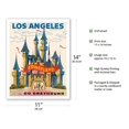 thumbnail image 2 of Los Angeles - Disneyland - Go Greyhound (Greyhound Bus Lines) California - Vintage Travel Poster c.1950s - Fine Art Matte Paper Print (Unframed) 11x14in, 2 of 4