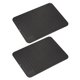 thumbnail image 1 of Plato Secado Tapete 2uds, Silicona Plato Secado Tapetes para Cocina Mostrador, 15.74 x 11.81 Plato Secado Almohadilla Plato Escurridor Tapetes Resistente Calor  Mat-Black, 1 of 5