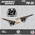 thumbnail image 3 of Kalair GFX Graphics Kit for Yamaha PW80 (1990-2008) Semperfi Series, 3 of 5