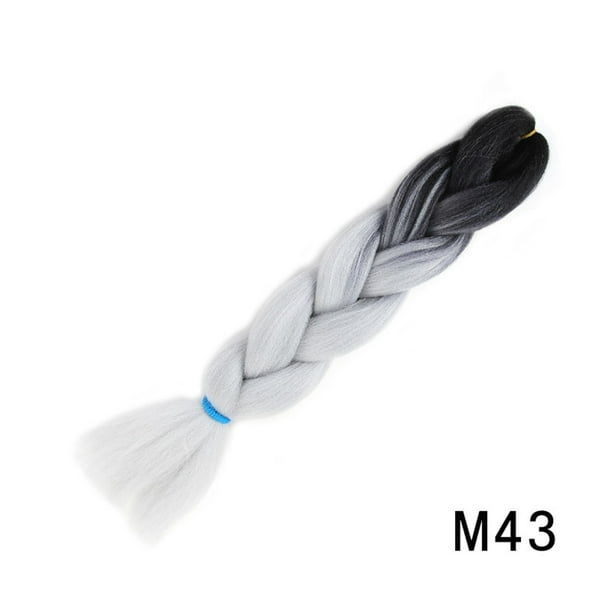 Xihbxyly Extensiones de Cabello Trenzado de 24 Pulgadas, Fibra Sintética de Alta Temperatura, Cabello Trenzado Preestirado, Liviano y Cómodo, Ideal para Trenzas y Pelucas, Peinados de Bricolaje, Fies