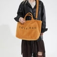 thumbnail image 2 of HGIEYS Women Large Soft Corduroy Tote Bag Stylish Top Handle Bag Casual Daily Purse Trendy Shoulder Crossbody Bag Handbag, 2 of 7