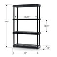 thumbnail image 3 of Etagère en Résine Robuste Noire Accent Home Products de 14" Marque Tuffstore, 3 of 10