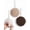 3-pack White, Creamy & Brown, variant on Fuzzy Ball Hand Towels (Value Pack of 3) New Triple Color Hand Towel Collection - Creative Bath Towel Set Dry Instantly with These Bathroom Towels (3-Pack White, Gray & Brown)
