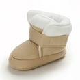 thumbnail image 6 of Otqutp Baby Boots 0-1 Years Old Baby Boys Girls Cotton Shoes Warm Baby Shoes Plus Velvet Boots Soft Sole Baby Shoes Toddler Shoes, 6 of 9