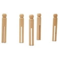 thumbnail image 2 of Vintage Style Wooden Clothespin Doll 3-3/4 inches, Pack of 500 Clothespins Wood, Worry Dolls Guatemala, Clothespin Craft, by Woodpeckers, 2 of 7