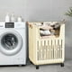 thumbnail image 1 of Cesta de ropa sucia plegable para el hogar, cesta de almacenamiento de ropa sucia para el baño con ruedas, cesta de almacenamiento de ropa sucia para el baño, cesta grande para ropa sucia, cesta de ro, 1 of 6