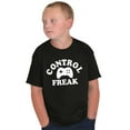 thumbnail image 5 of Control Freak Controller Geek Gamer Crewneck T Shirts Boy Girl Teen Brisco Brands L, 5 of 6