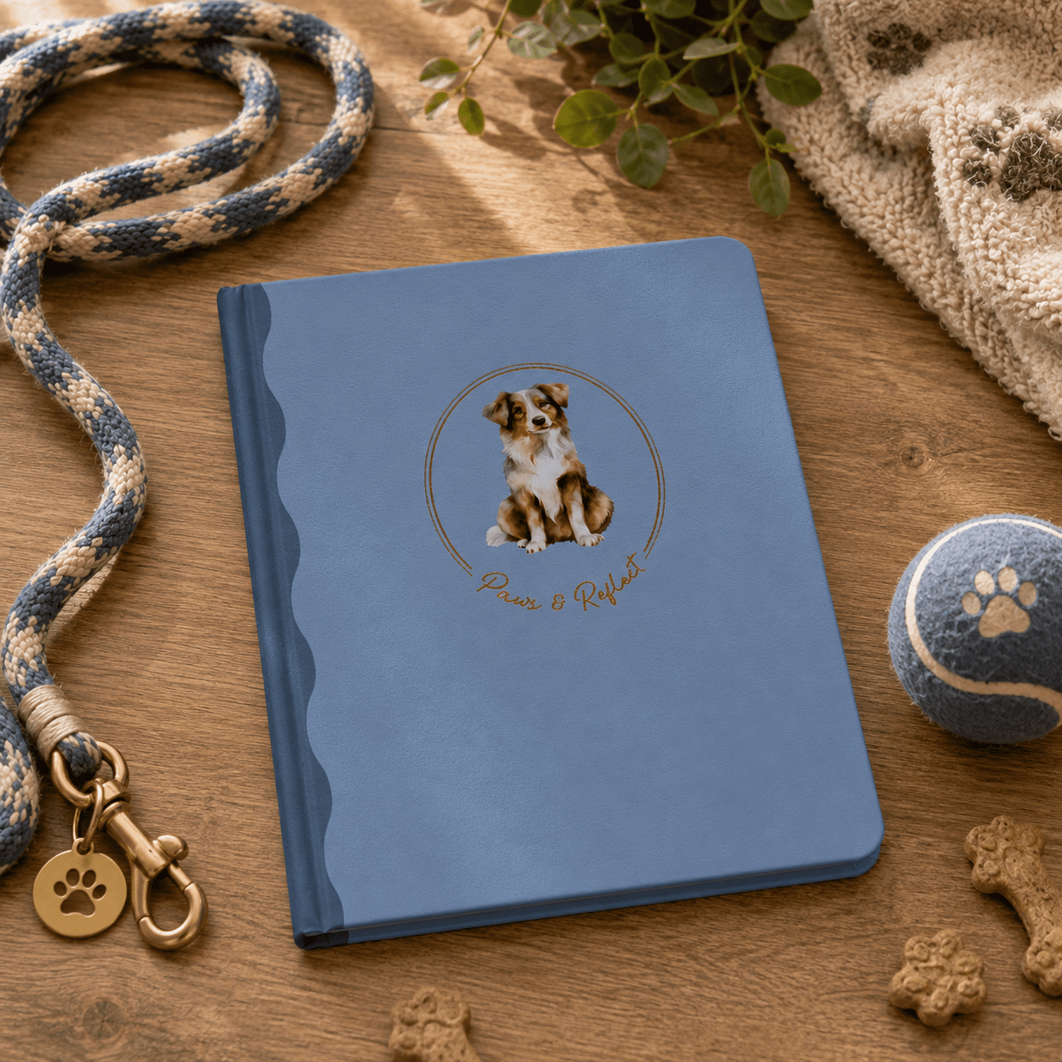 Ecokind Dog Casebound Journal with Ribbon Bookmark, 8.25" x 6", 100 Sheets