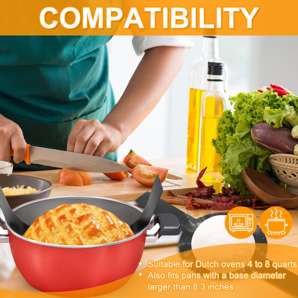 GOLRISEN 2 PCS Tapis De Cuisson En Silicone Tapis De Patisserie Rond Anti-Adhérent Tapis De Four