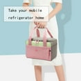 thumbnail image 4 of Breast Pump Bag Tote, with Cooler Compartment, Cloth Material, Water-Resistant, for Breast Pump Cooler Bag Breast Milk Bottles, Double Layer, with Handle Strap, for Working Moms, 4 of 6
