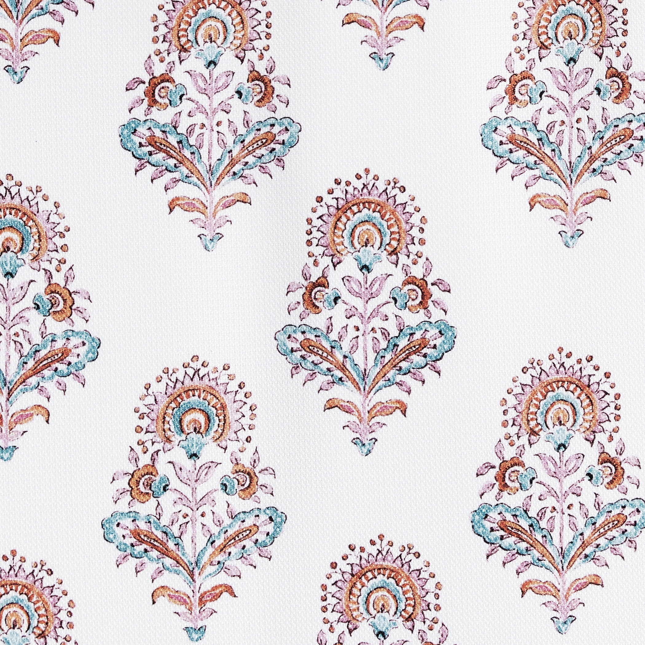 No. 918 Avie Global Medallion Semi-Sheer Grommet Curtain Panel, 40"x63", Apricot Orange
