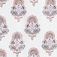 thumbnail image 7 of No. 918 Avie Global Medallion Semi-Sheer Grommet Curtain Panel, 40"x84", Apricot Orange, 7 of 7