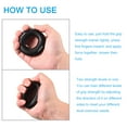 thumbnail image 4 of Uxcell 2.76" 70/80 Lbs Black Hand Grip Strengthener Hand Grip Ring for Strength Training, 4 of 6