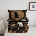 thumbnail image 5 of Manfei Natural Wolf Full Size Comforter Sets,Rustic Farmhouse Cabin Bedding Comforter Set,Brown,Black Reversible,3pcs,1 Comforter and 2 Pillowcases, 5 of 7
