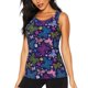 thumbnail image 1 of Balery Colorful Butterflies Camiseta sin mangas estampada ligera para mujer, tops de entrenamiento sin mangas, camisetas de yoga transpirables de secado rápido.-Medium, 1 of 7