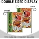 thumbnail image 5 of Bandera decorativa pequeña para jardín, diseño de fútbol de otoño, calabaza blanca otoñal, hojas de arce, decoración exterior para patio, Acción de Gracias, estilo granja, decoración exterior para el, 5 of 8