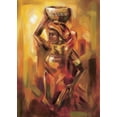 thumbnail image 2 of Fields, Wendy 24x32 Black Ornate Wood Framed with Double Matting Museum Art Print Titled - Watercarrier II, 2 of 4