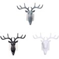 thumbnail image 1 of 3 Pieces Door Hooks Key Hooks American Antlers Hooks For Keys Clothes, 1 of 4