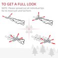 thumbnail image 4 of 6ft White Artificial Christmas Tree | Slim Pencil Style Holiday Decor | Indoor Living Room & Entryway Tree with Stable Plastic Base, 4 of 7