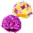 thumbnail image 1 of 2 PCS Mujeres Gorra de natación Cazas de natación florales Borra de baño elástica transpirable con flores Sombreros de baño de pétalos, 1 of 6