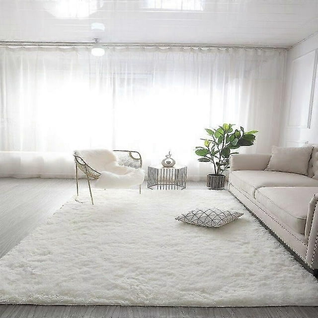 Large Plush Carpet Living Room Decoration Fluffy Rug Thick Bedroom Carpets Anti-slip Floor Soft Lounge Rugs Solid Mat