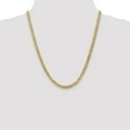 thumbnail image 2 of Auriga Fine Jewelry Fathers Day Gift 10K Yellow Gold 5.75 mm Flat Beveled Curb Chain Necklace for Men 22", 2 of 6
