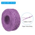 thumbnail image 2 of Unique Bargains 1 Roll Raffia Ribbon, 109 Yard Paper Twine String for Festival Gifts Wrapping, Purple, 2 of 7
