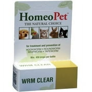 HomeoPet Worm Clear 15 ml  Homeopathic for Dogs Cats and Birds