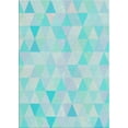 thumbnail image 1 of Ahgly Company Indoor Rectangle Patterned Blue Green Novelty Area Rugs, 5' x 8', 1 of 6
