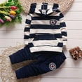 thumbnail image 2 of Baby Boys Girls Clothes Long Sleeve Hoodie Tops Sweatsuit Pants Headband Outfits Set 1-4 Years, 2 of 5