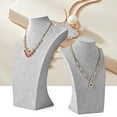 thumbnail image 5 of Oirlv Velvet Jewelry Stand Necklace Pendant Chain Jewelry Bust Display Holder Necklace Bust, 5 of 6