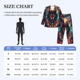 thumbnail image 4 of Lsque Mystic Wolf Dreamcatcher Pattern Long Sleeve Pajama Set for Men - Soft 2-Piece Sleepwear and Loungewear Set with Pockets, Comfy Nightwear-X-Large, 4 of 7