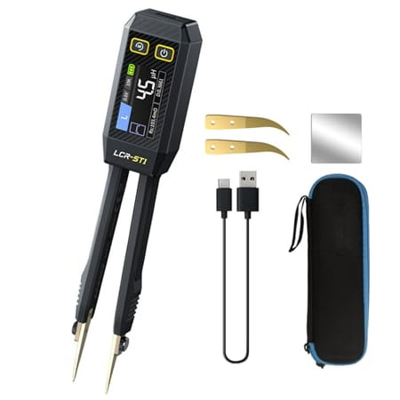 FNRSI Upgraded Version LCR-ST1 Mini Smart LCR Meter, SMD Tester, ESR Meter - 100Hz, 1kHz, and 10kHz Resistance Capacitance Inductance Continuity Diodes Measurement Tool$$Tools & Hardware Other