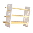 thumbnail image 4 of veasfak Desktop Organizer Shelf Countertop Bookcase Desk Hutch Practical Book Holder 3 Tiers S, 4 of 9