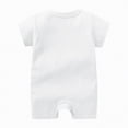 thumbnail image 4 of HCNTES Baby Boys Bodysuits Soft Cotton Solid Color Short Sleeve Onesie for Infant Daily Wear, 4 of 4