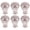 Rose Gold, variant on NICERIO 6Pcs Secure Fit Rose Plated Gold Decorative Curtain Rod Ends for Home Drapery