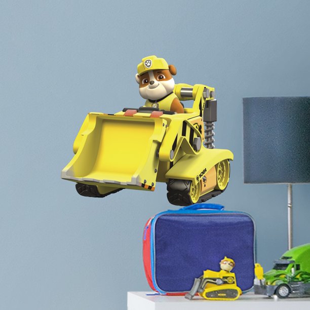Fathead Rubble Digger Large Officially Licensed PAW Patrol Removable