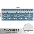 thumbnail image 5 of Kitchen Rugs Sets Of 2,Blue Geometric Triangle Arrow Pattern Anti Fatigue Kitchen Mat Rugs Non Slip Washable,Decorative Kitchen Floor Mats for Kitchen,Sink,Laundry,17"X47", 5 of 5