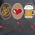thumbnail image 3 of CafePress - Peace Love Oktoberfest Women's Dark T Shirt - Women's Traditional Fit Dark T-Shirt, 3 of 4