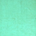 thumbnail image 1 of Ahgly Company Indoor Square Solid Turquoise Blue Modern Area Rugs, 5' Square, 1 of 4