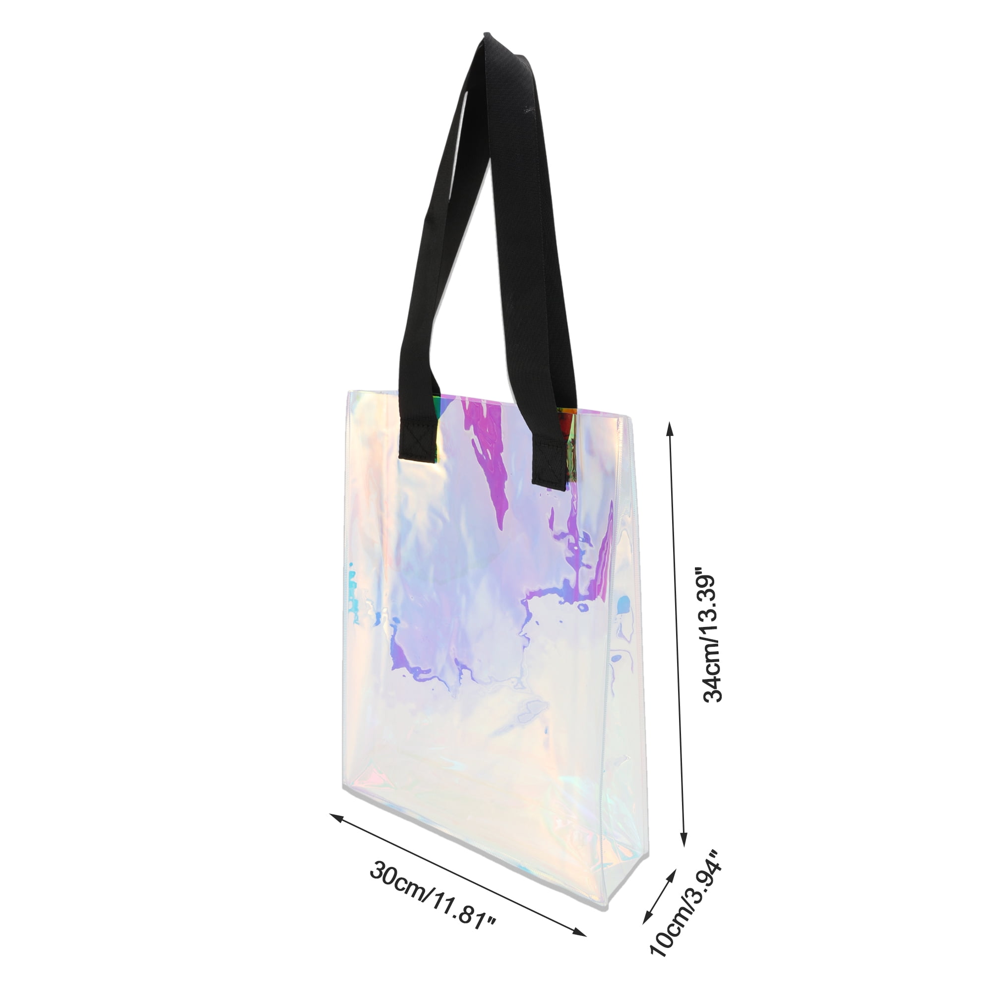 Unique Bargains Multicolor Ribbon Handle Gift Bag 1Pc Multicolor 11.81"x3.94"x13.39"